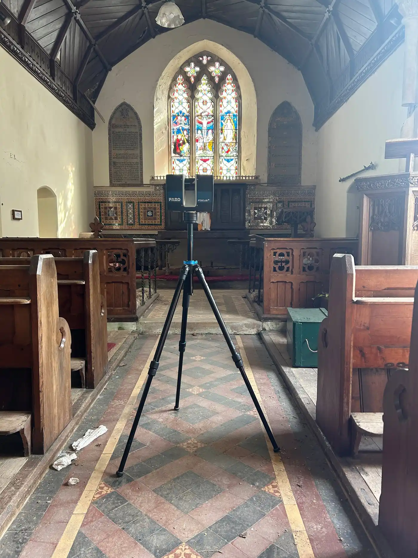 Post by quadrantsurveysltd on Instagram: Holy Cross Church Highhampton A great project to be...