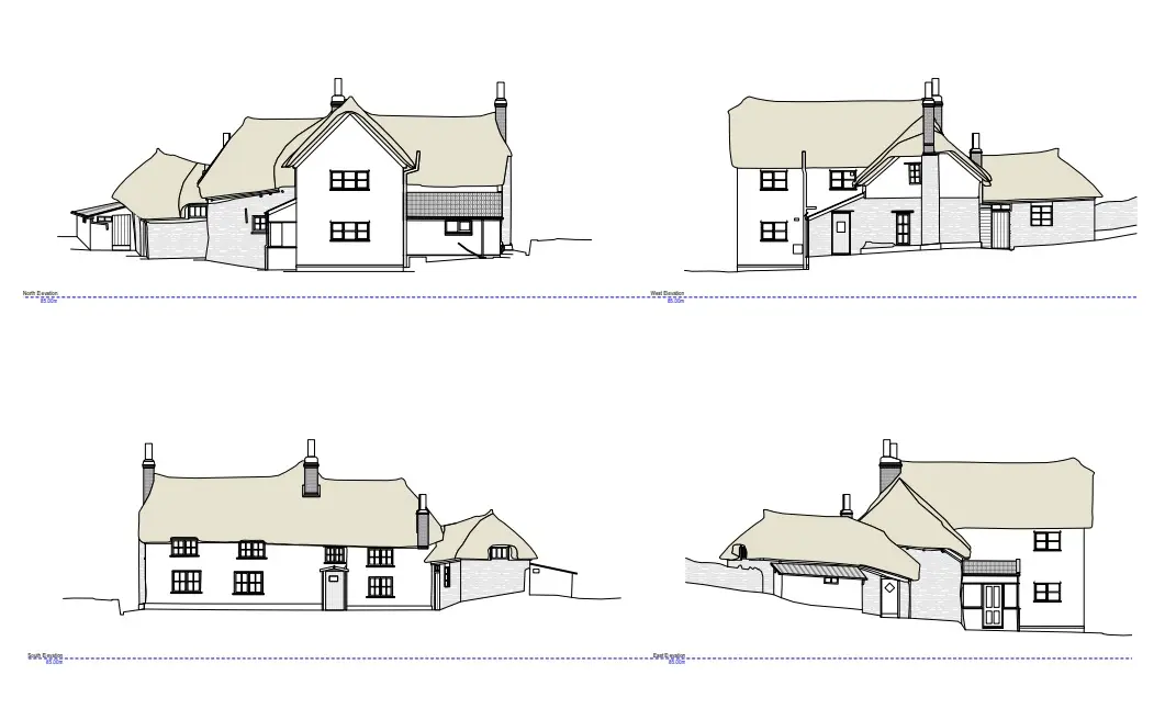 Post by quadrantsurveysltd on Instagram: Traditional thatched property elevations surveyed with...
